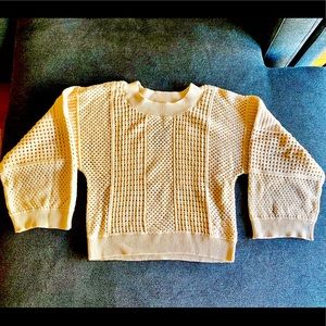 Anthropologie Moth cream-colored sweater